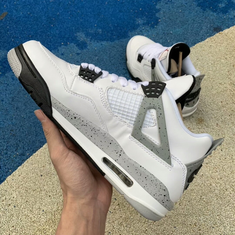 Authentic Air Jordan 4 White Cement women